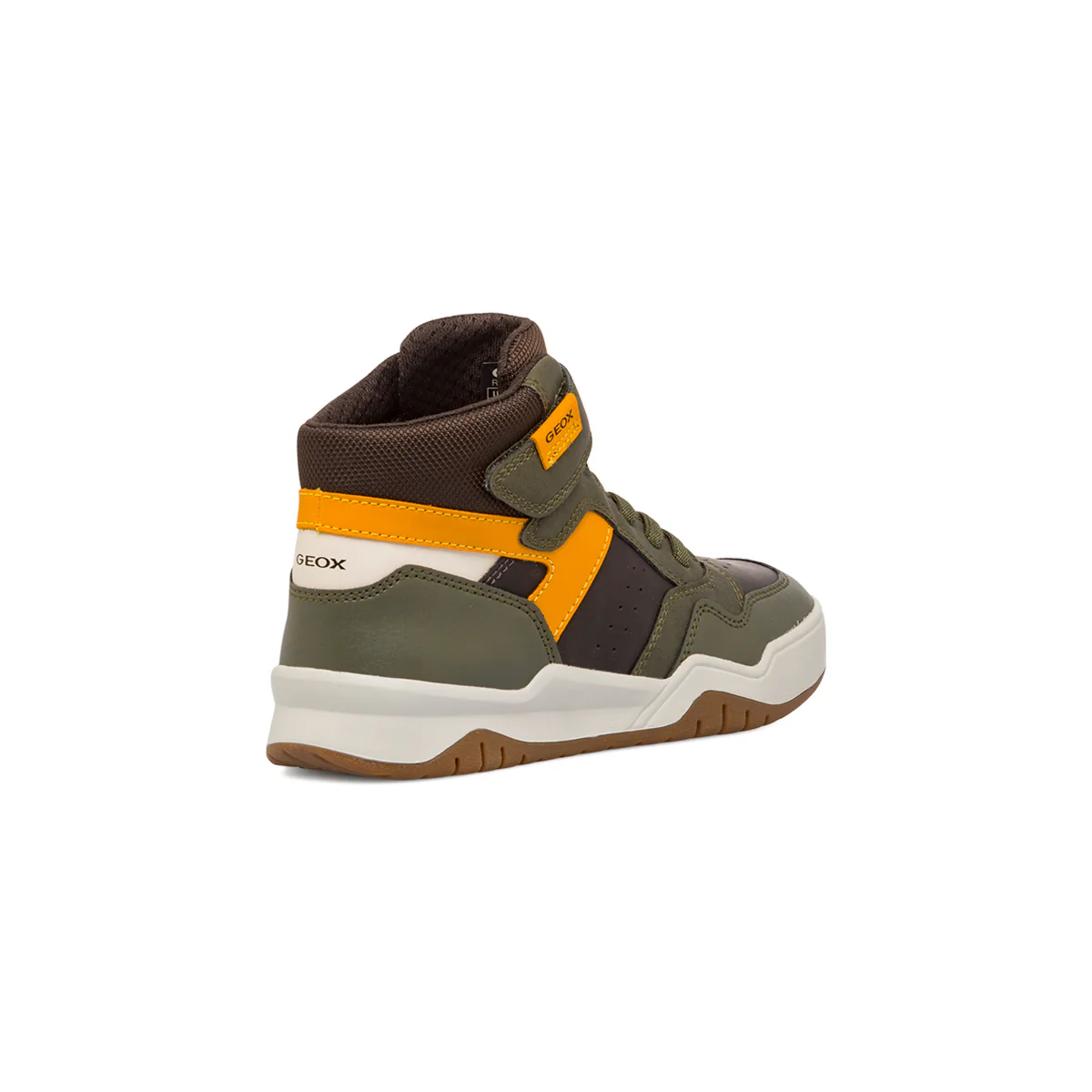 Sneakers alte traspiranti da ragazzo verde militare Geox - Image 3