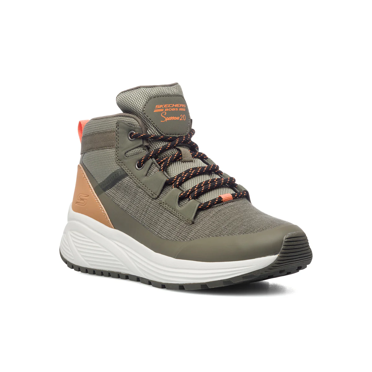 Sneakers alte verdi con sottopiede Memory Foam Skechers Bobs Sparrow 2.1 - Image 2