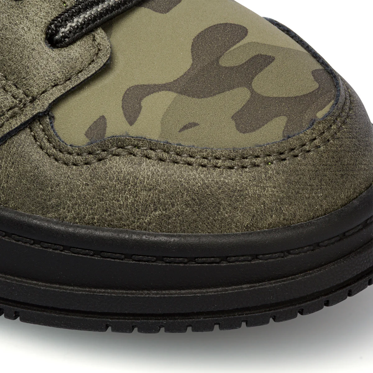Sneakers alte verdi da bambino con stampa camouflage Birilli & Monelli - Image 5
