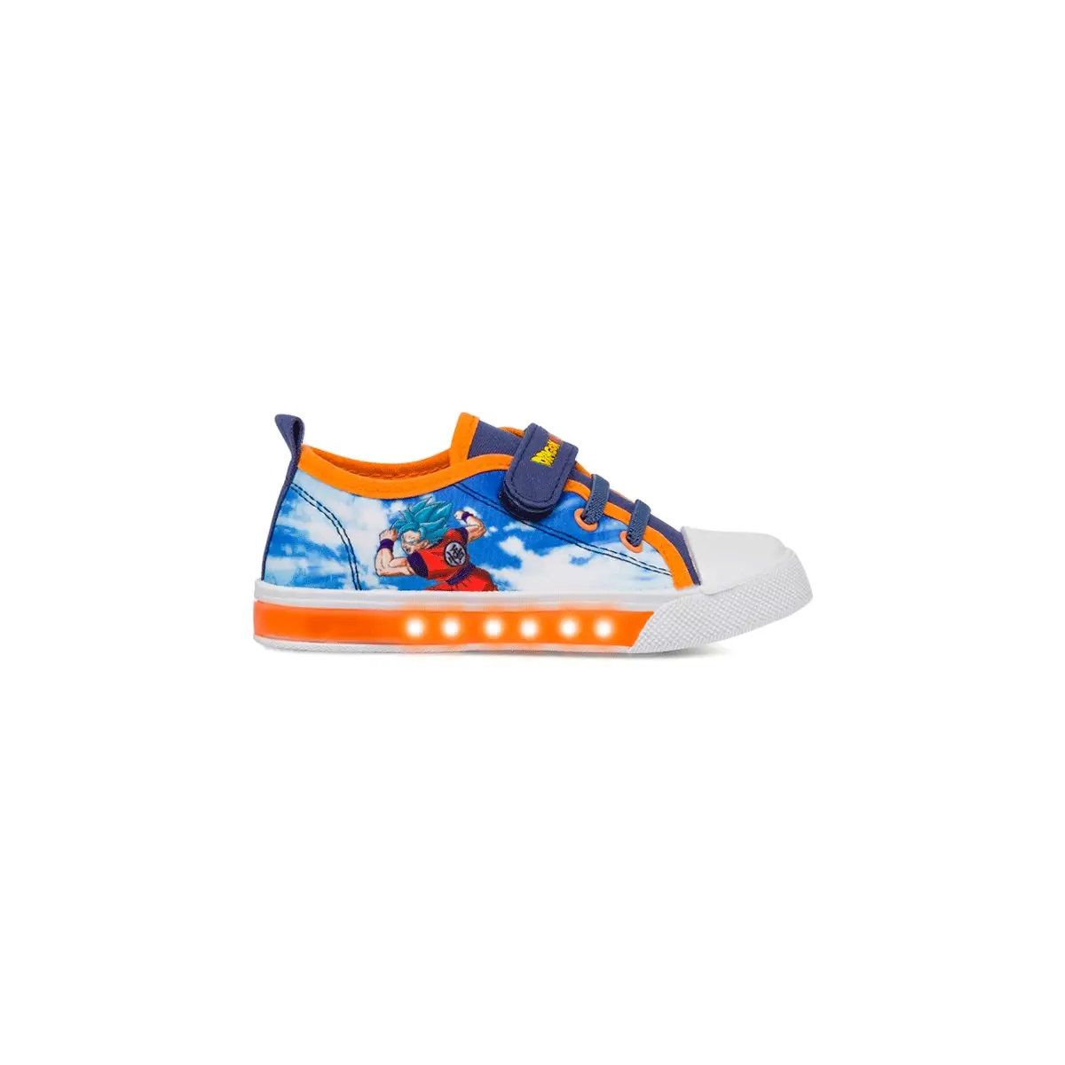 Sneakers arancioni e blu da Ragazzo con luci Dragon Ball