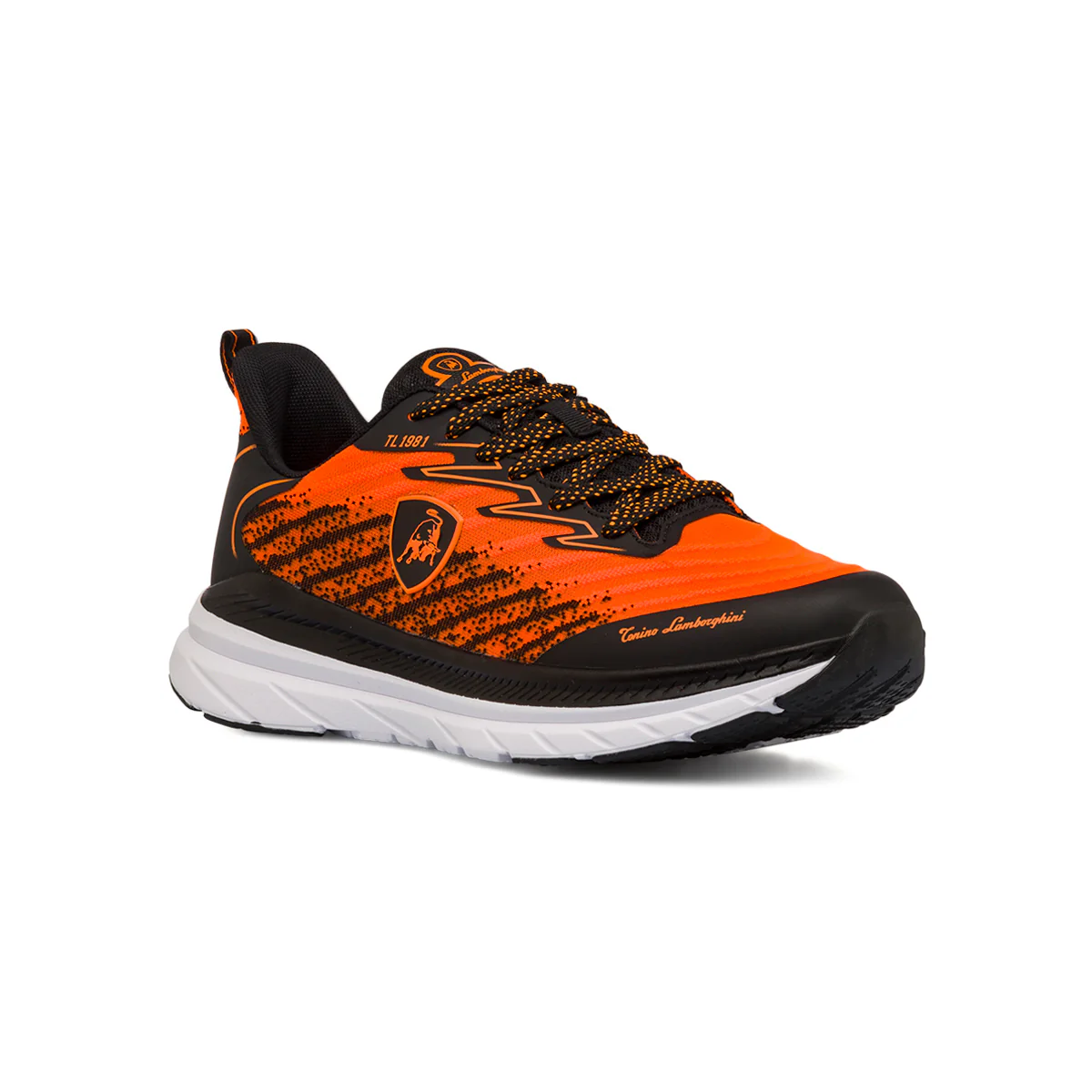 Sneakers arancioni e nere da Uomo con logo Tonino Lamborghini Raptorkick Signature - Image 2