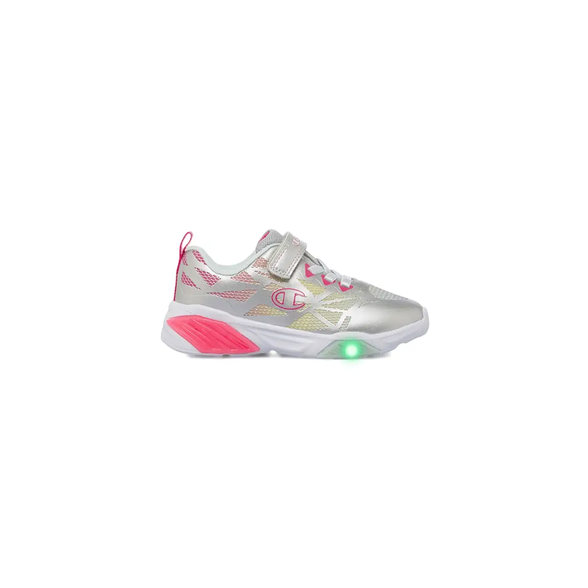 Sneakers argento con luci da Bambina Primi Passi Champion
