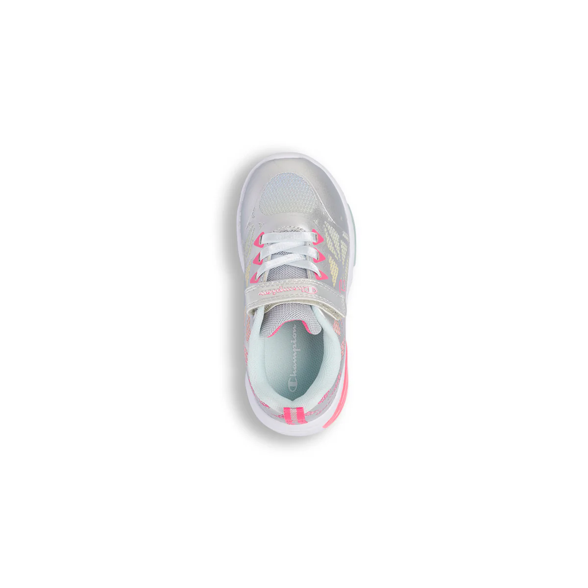 Sneakers argento con luci da Bambina Primi Passi Champion - Image 6