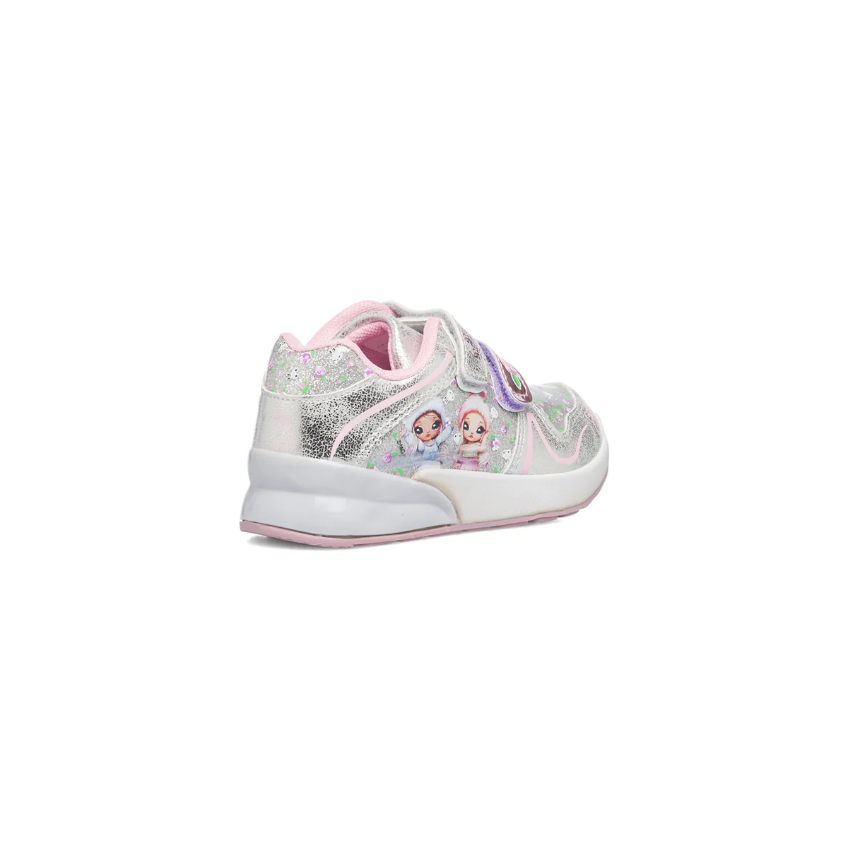 Sneakers argento con luci sulla suola e stampa Na Na Na Surprise - Image 3