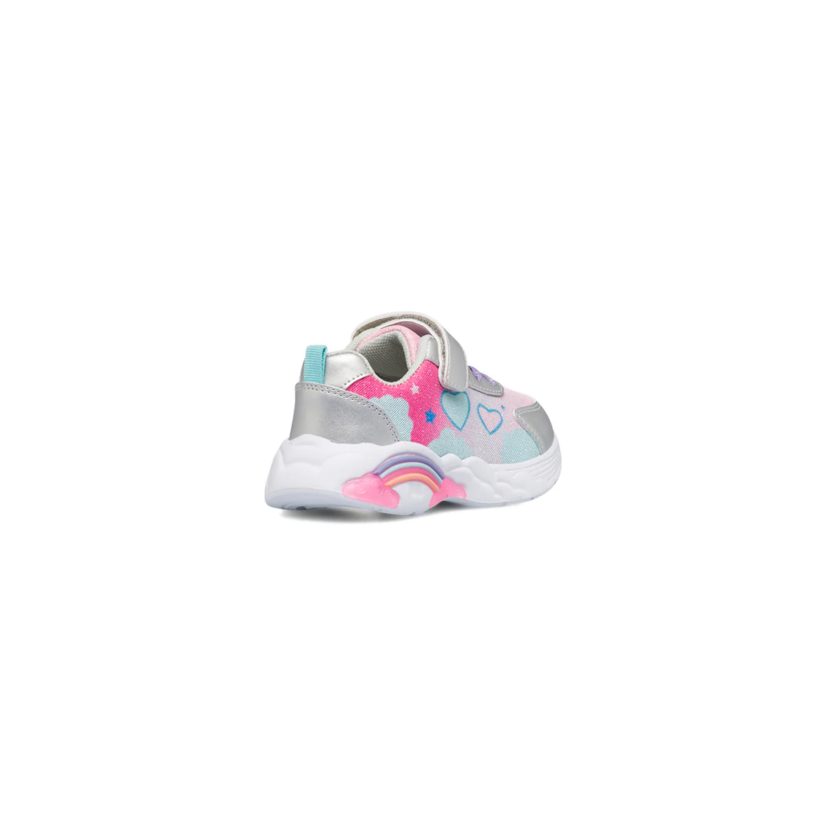 Sneakers argento da bambina con glitter e cuoricini Le scarpe di Alice - Image 3