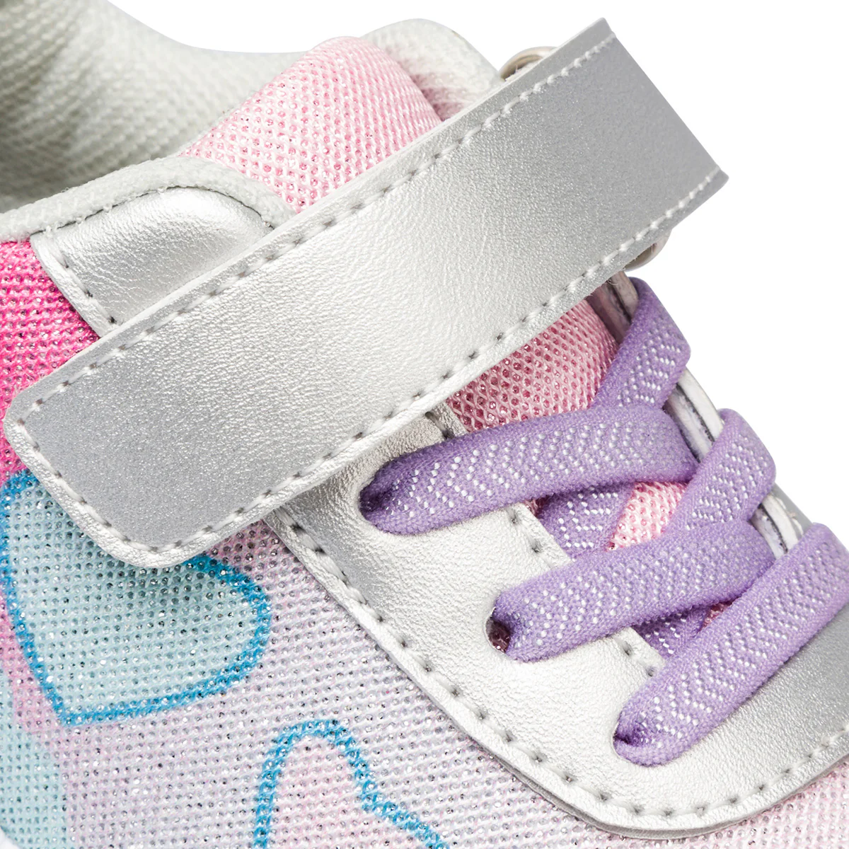 Sneakers argento da bambina con glitter e cuoricini Le scarpe di Alice - Image 6