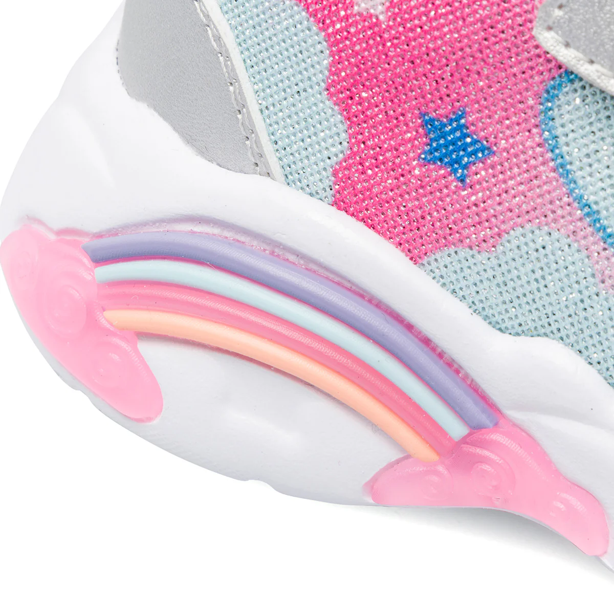Sneakers argento da bambina con glitter e cuoricini Le scarpe di Alice - Image 7