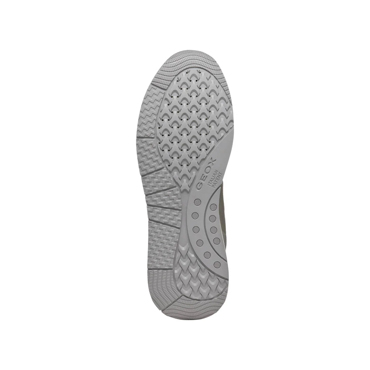 Sneakers argento da Donna con dettagli effetto scamosciato e suola traspirante Geox - Image 3