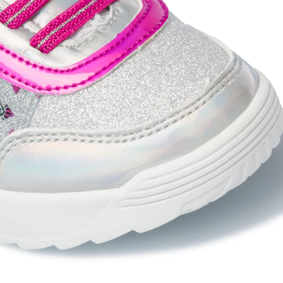 Sneakers argento effetto glitterato con stampa LOL - Image 5