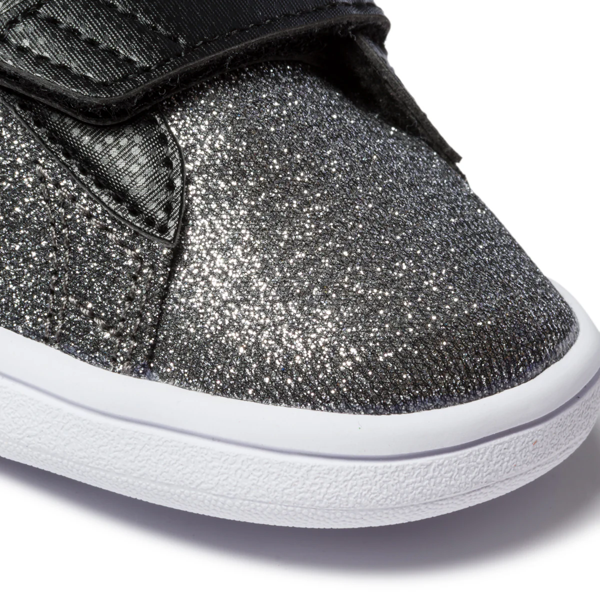Sneakers argento effetto glitterato con striscia laterale Puma Smash V2 Glitz Glam V Inf - Image 5