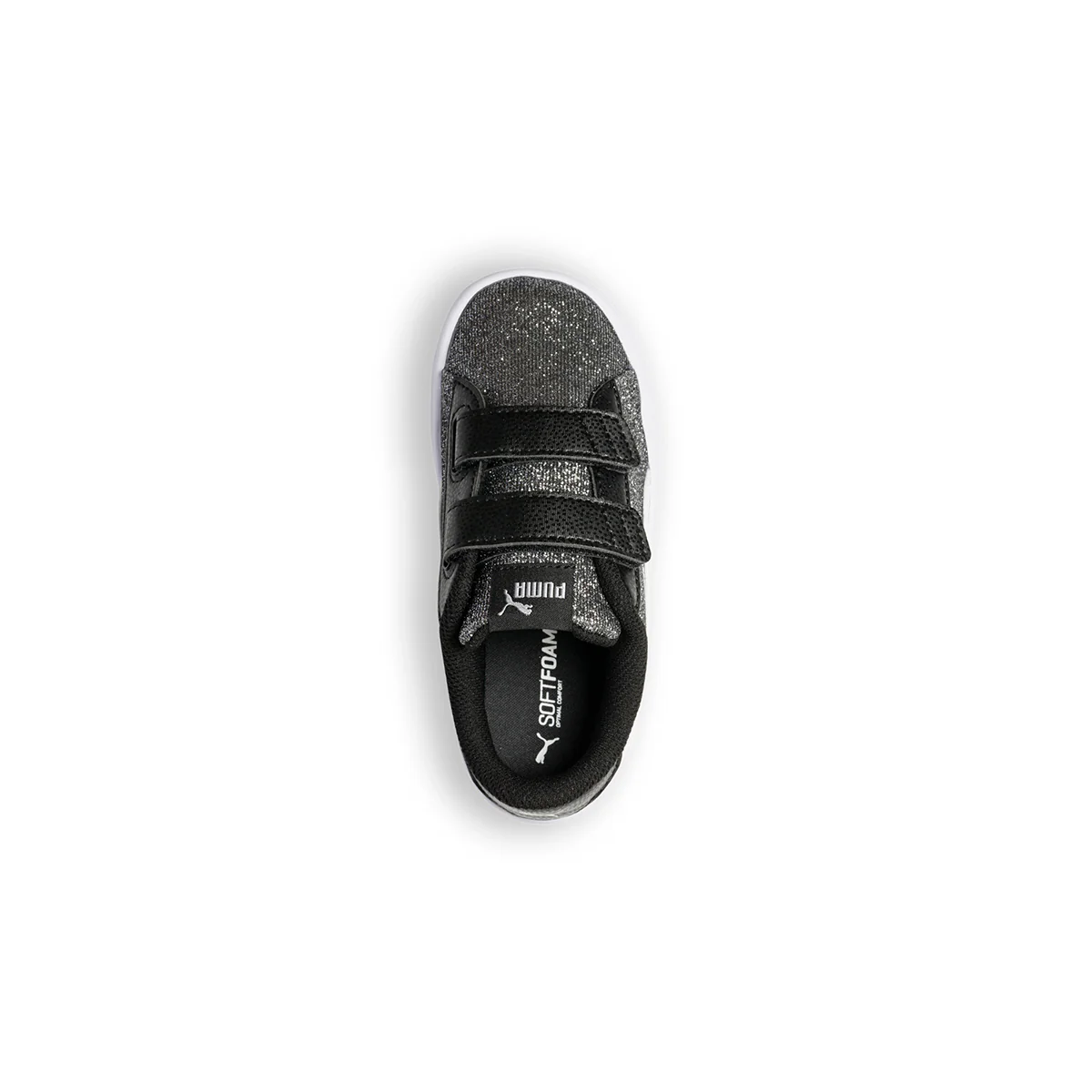 Sneakers argento effetto glitterato con striscia laterale Puma Smash V2 Glitz Glam V Inf - Image 8