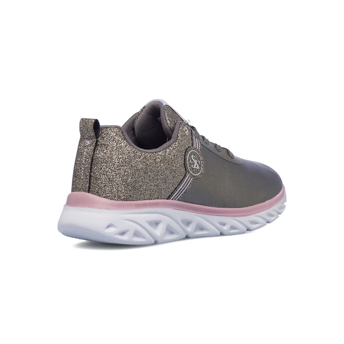 Sneakers argento glitterate da donna Swish Jeans - Image 3