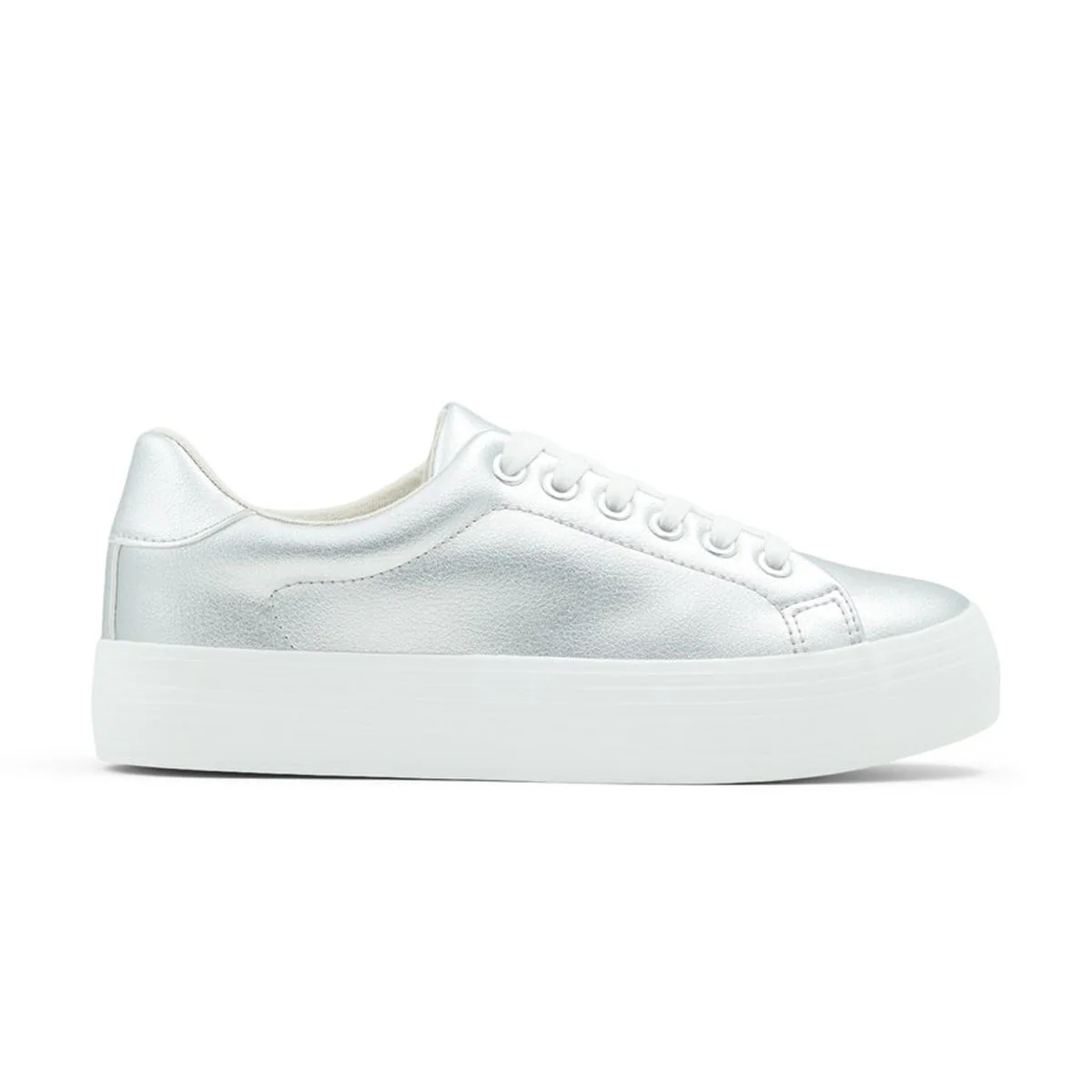 Sneakers argento in pelle vegana con suola platform Call It Spring Violett