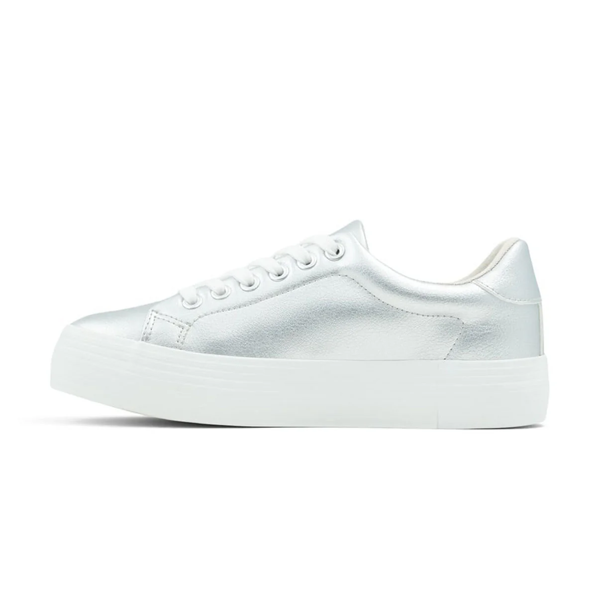 Sneakers argento in pelle vegana con suola platform Call It Spring Violett - Image 3
