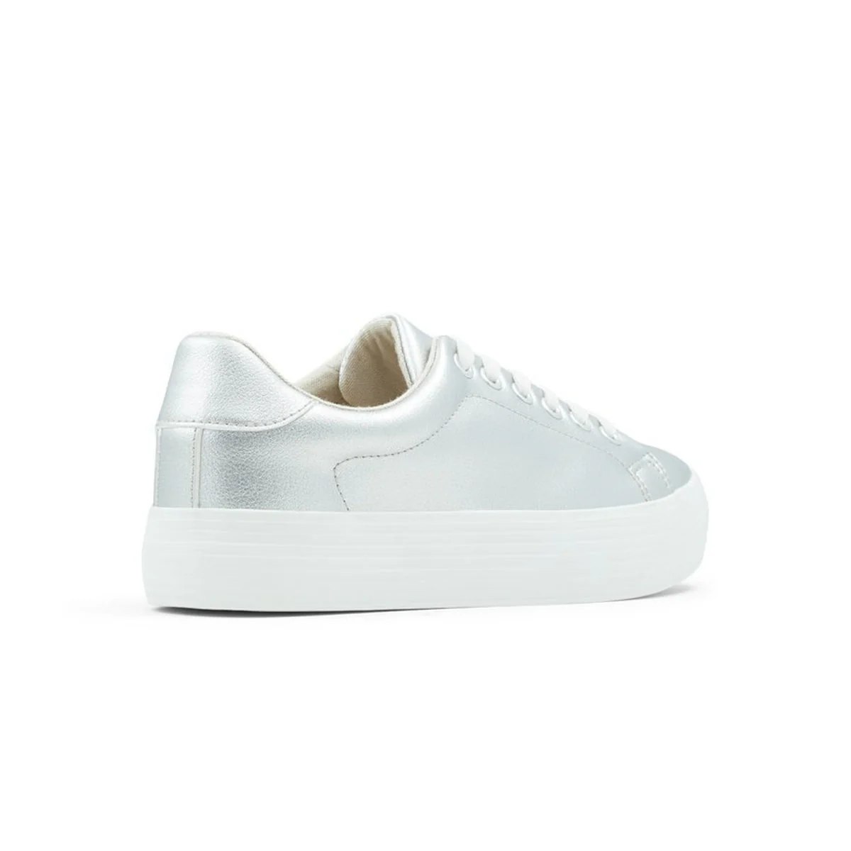 Sneakers argento in pelle vegana con suola platform Call It Spring Violett - Image 4