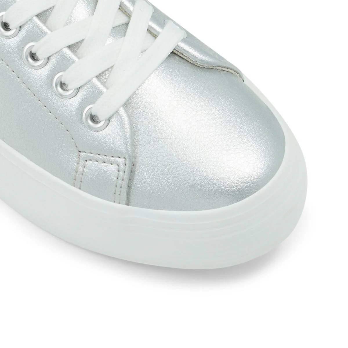 Sneakers argento in pelle vegana con suola platform Call It Spring Violett - Image 5