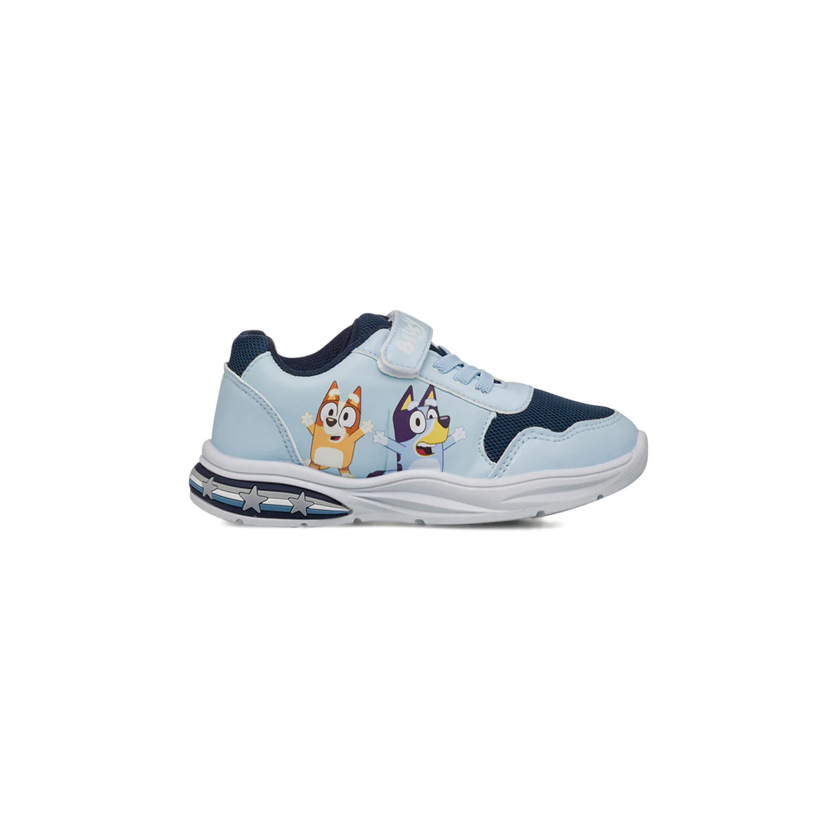 Sneakers azzurre e blu con luci nella suola da Bambino Bluey - Image 2
