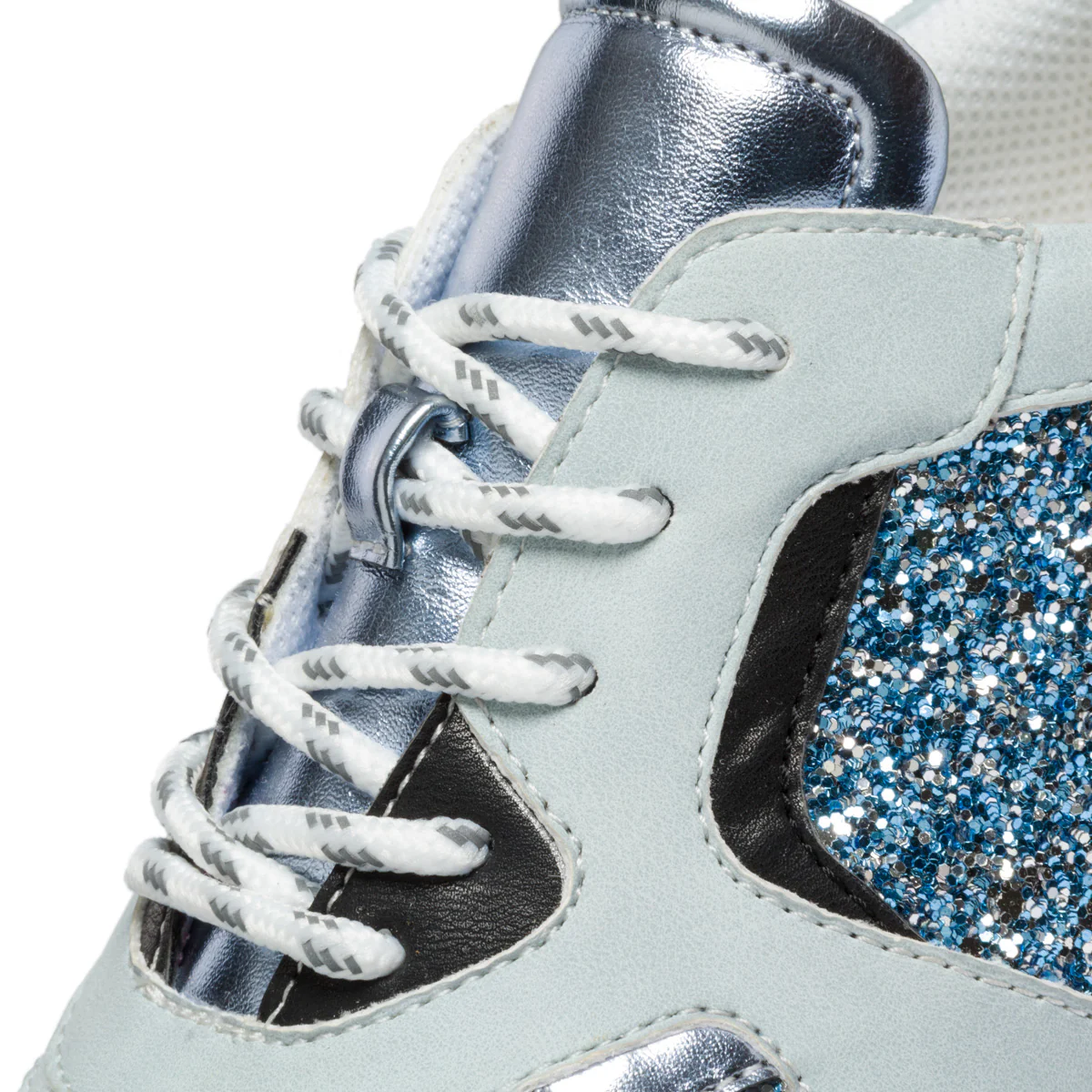 Sneakers azzurre con paillettes Lora Ferres - Image 6