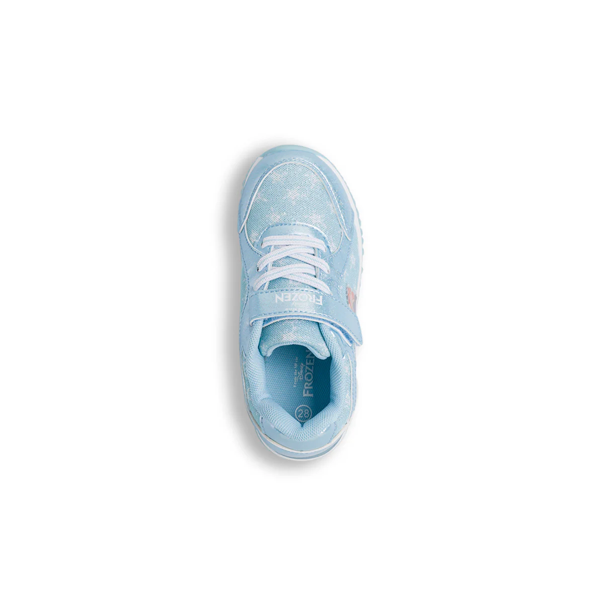 Sneakers Azzurre da Bambina con Luci nella Suola e stampa Frozen - Image 6