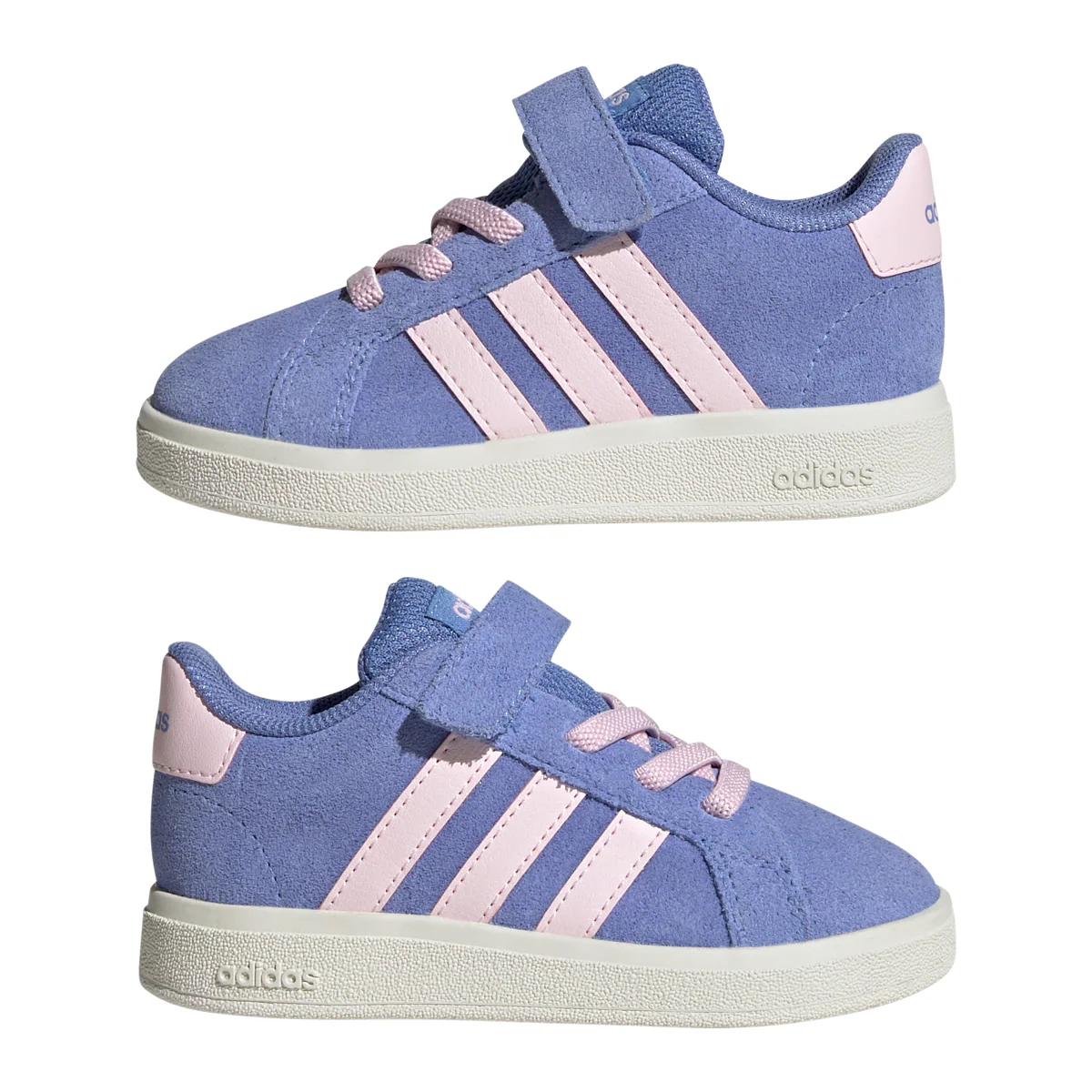 Sneakers azzurre da bambina con strappo adidas Grand Court 00s - Image 6