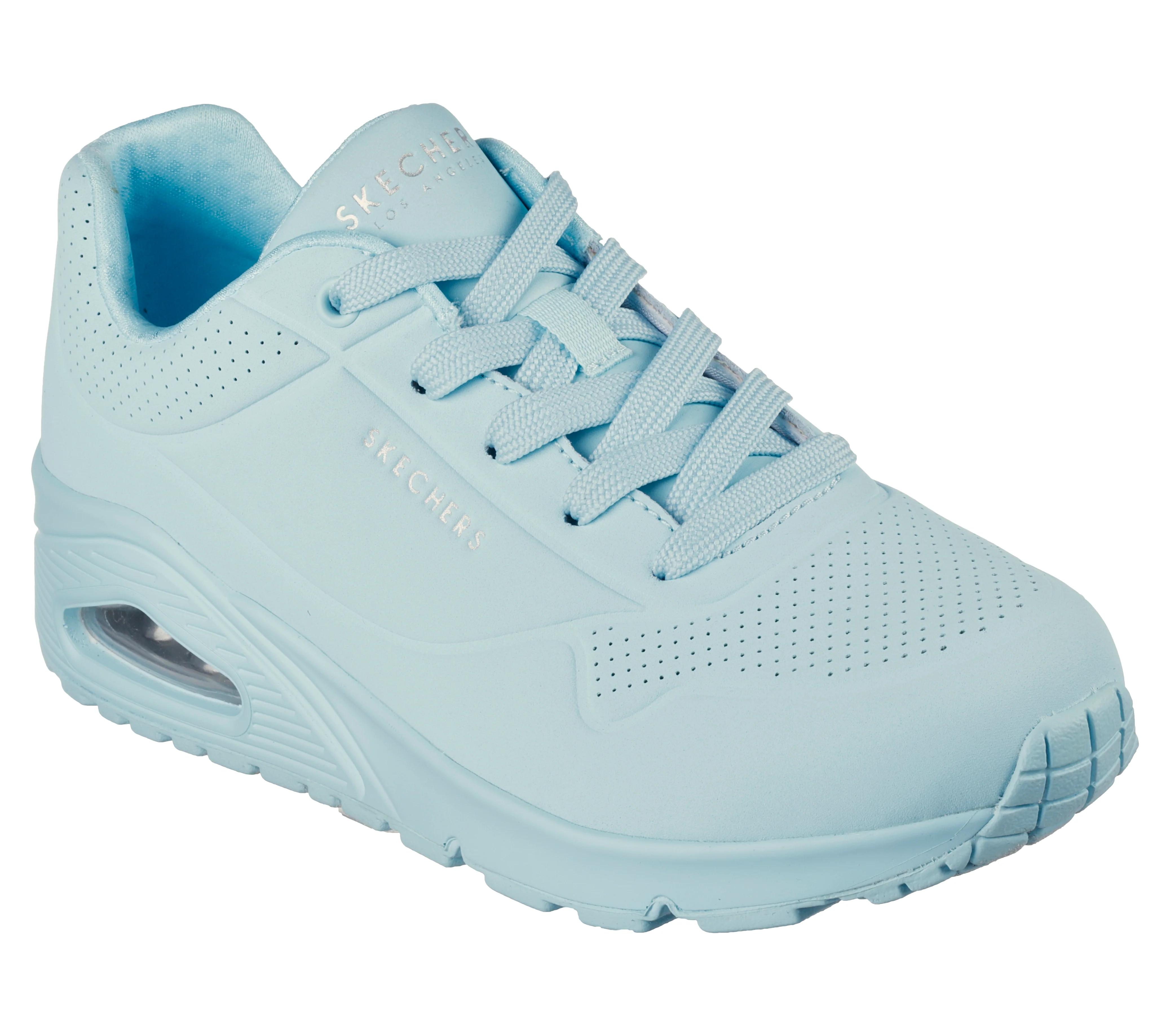 Sneakers azzurre da donna con suola ad aria Skechers Uno - Stand on Air - Image 2