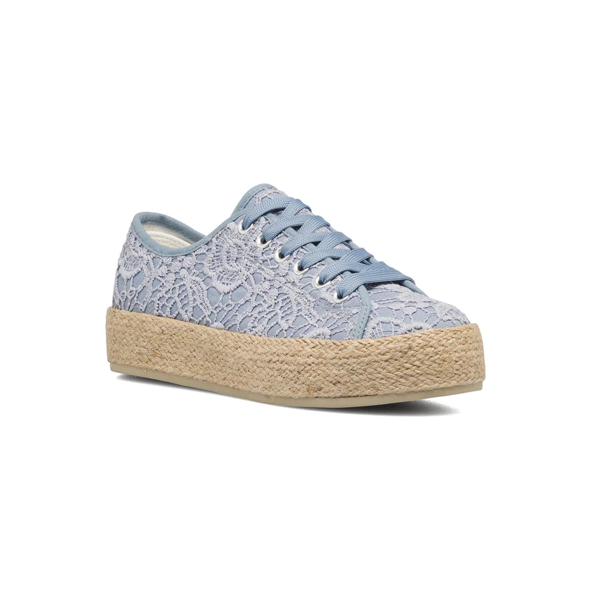 Sneakers azzurre da donna con suola in corda Lora Ferres - Image 6