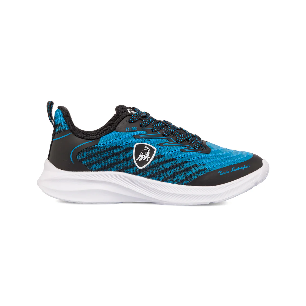 Sneakers azzurre e nere da ragazzo Tonino Lamborghini Raptorkick