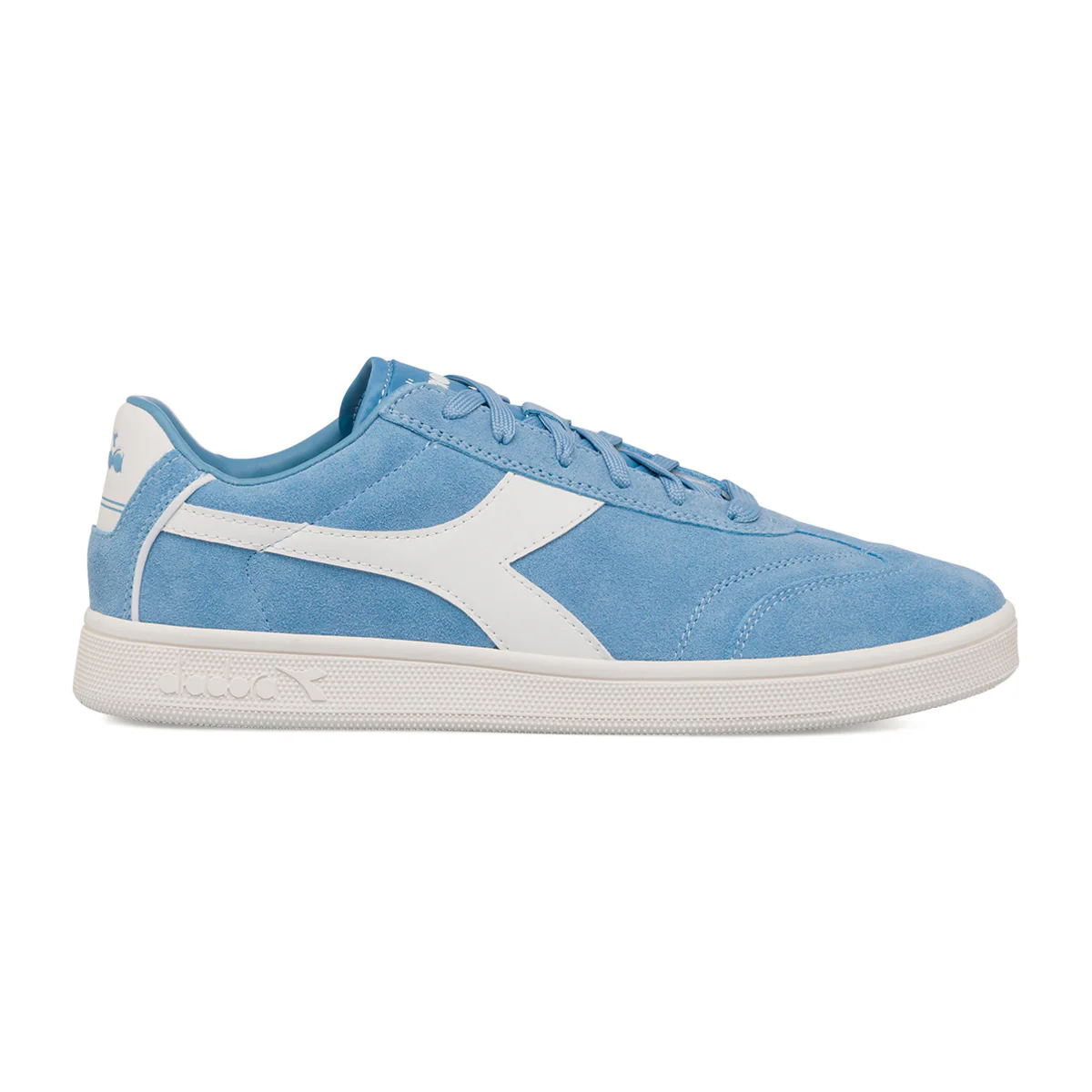 Sneakers azzurre effetto scamosciato da Uomo con logo Diadora