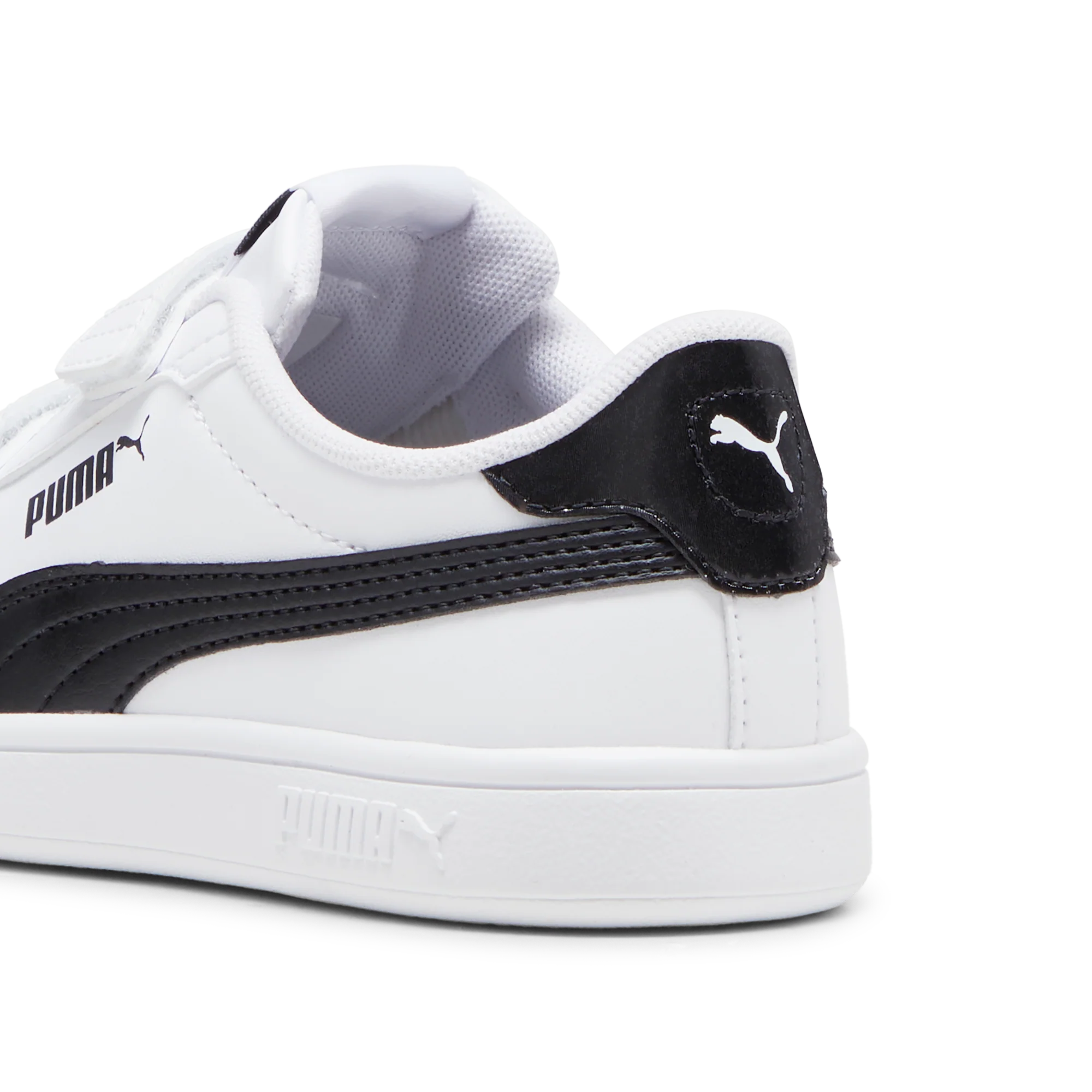 Sneakers bambina bianche con dettagli glitter Puma Smash 3.0 - Image 3