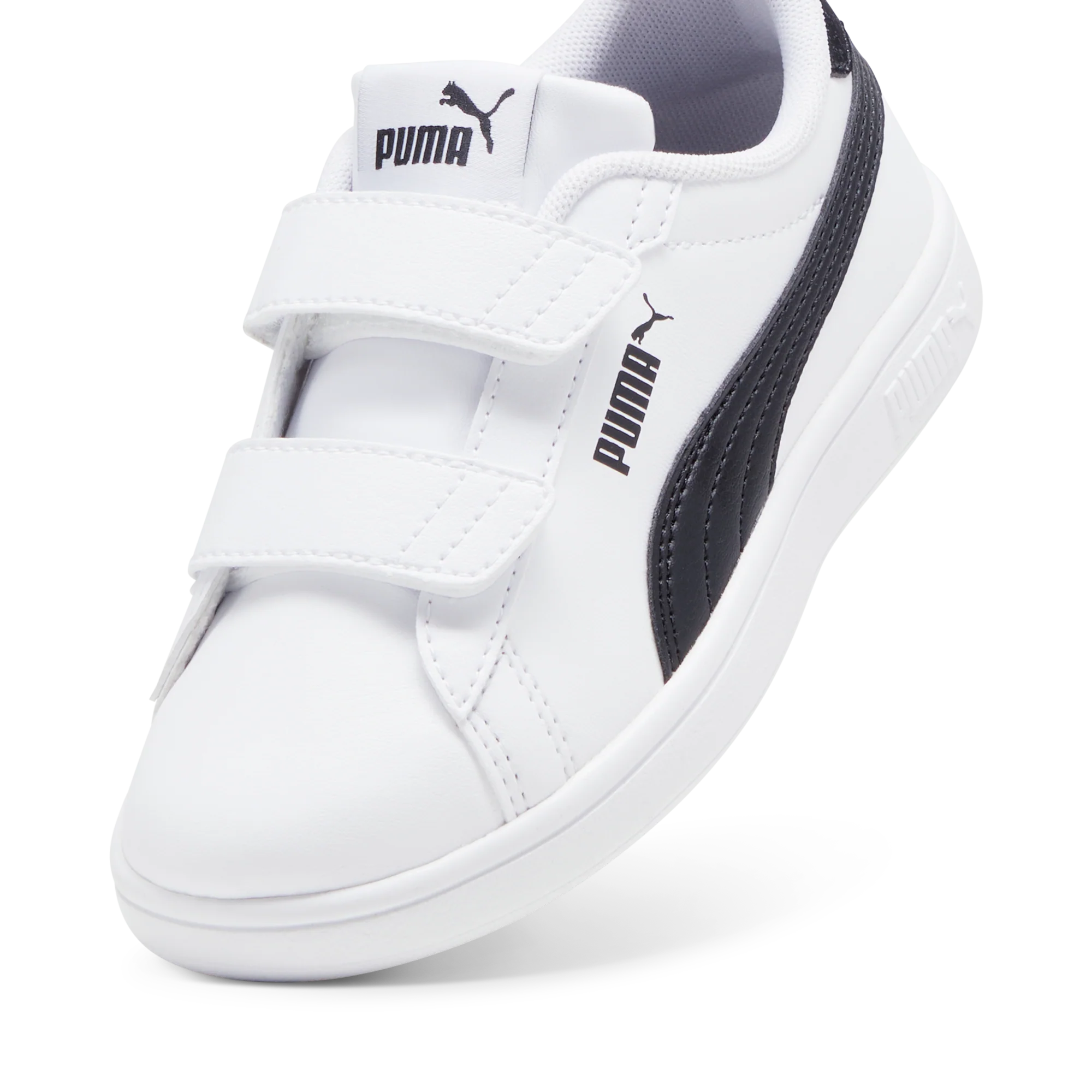 Sneakers bambina bianche con dettagli glitter Puma Smash 3.0 - Image 6