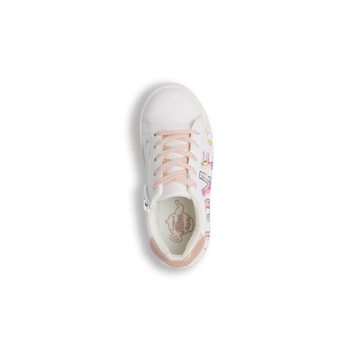 Sneakers Ragazza bianche con scritta LOVE Dieci Baci - Image 5