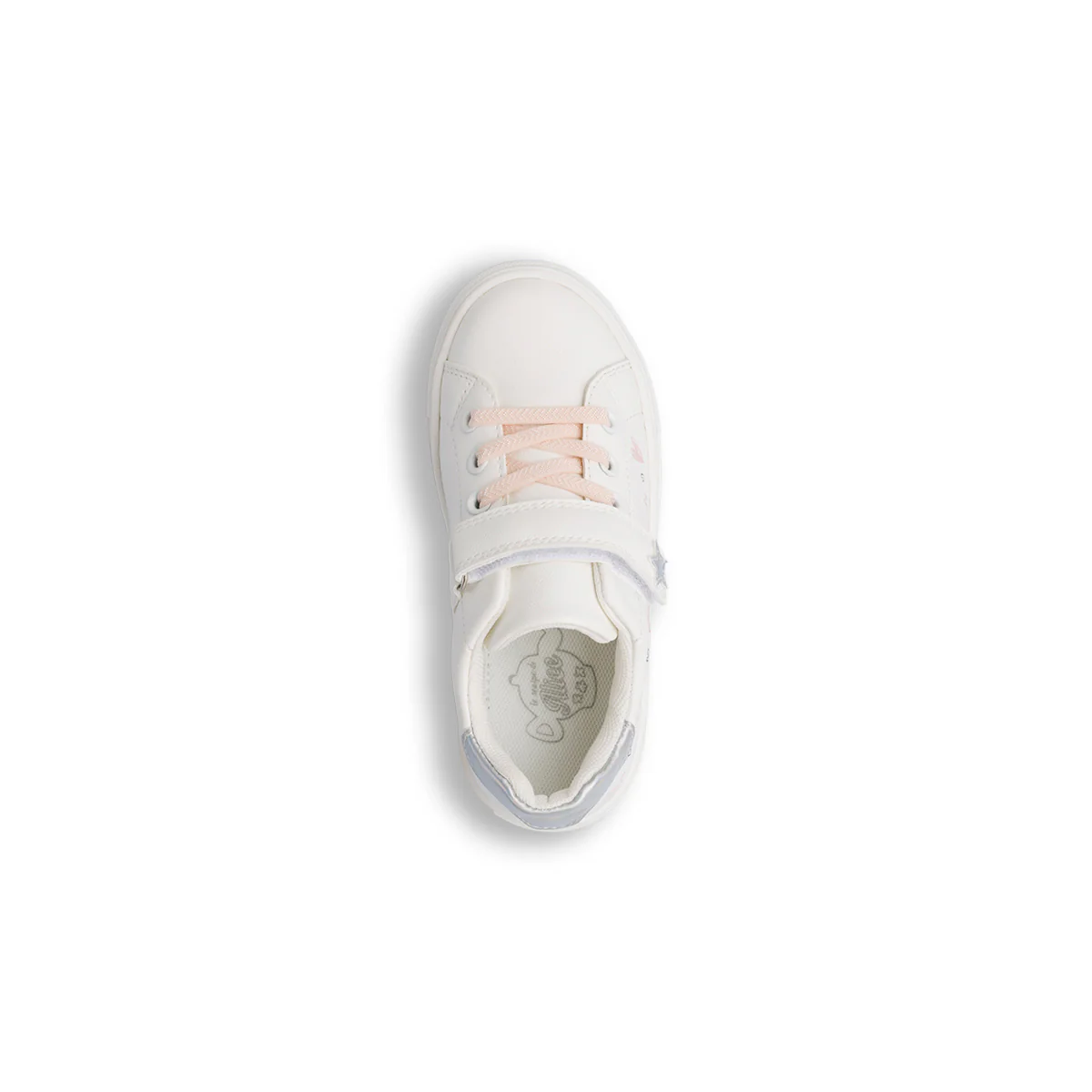Sneakers Bambina bianche con stelle glitterate Le Scarpe di Alice - Image 3