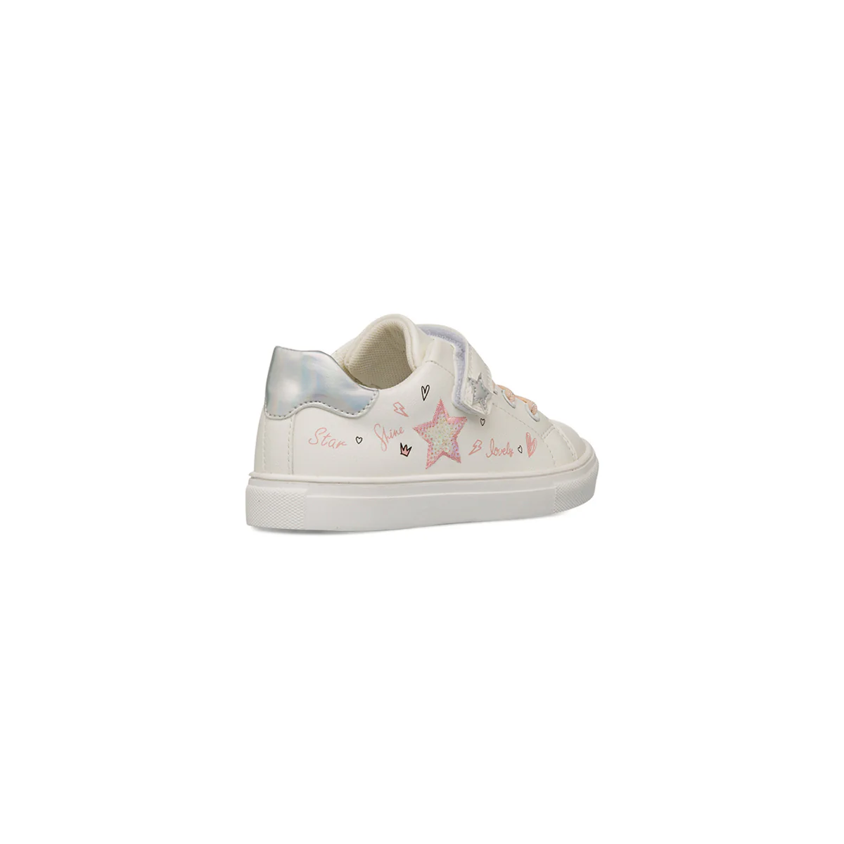 Sneakers Bambina bianche con stelle glitterate Le Scarpe di Alice - Image 5