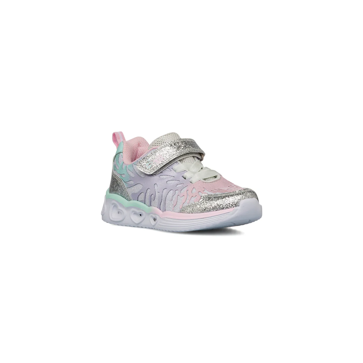 Sneakers Bambina argento con dettagli glitter e luci Le scarpe di Alice - Image 5