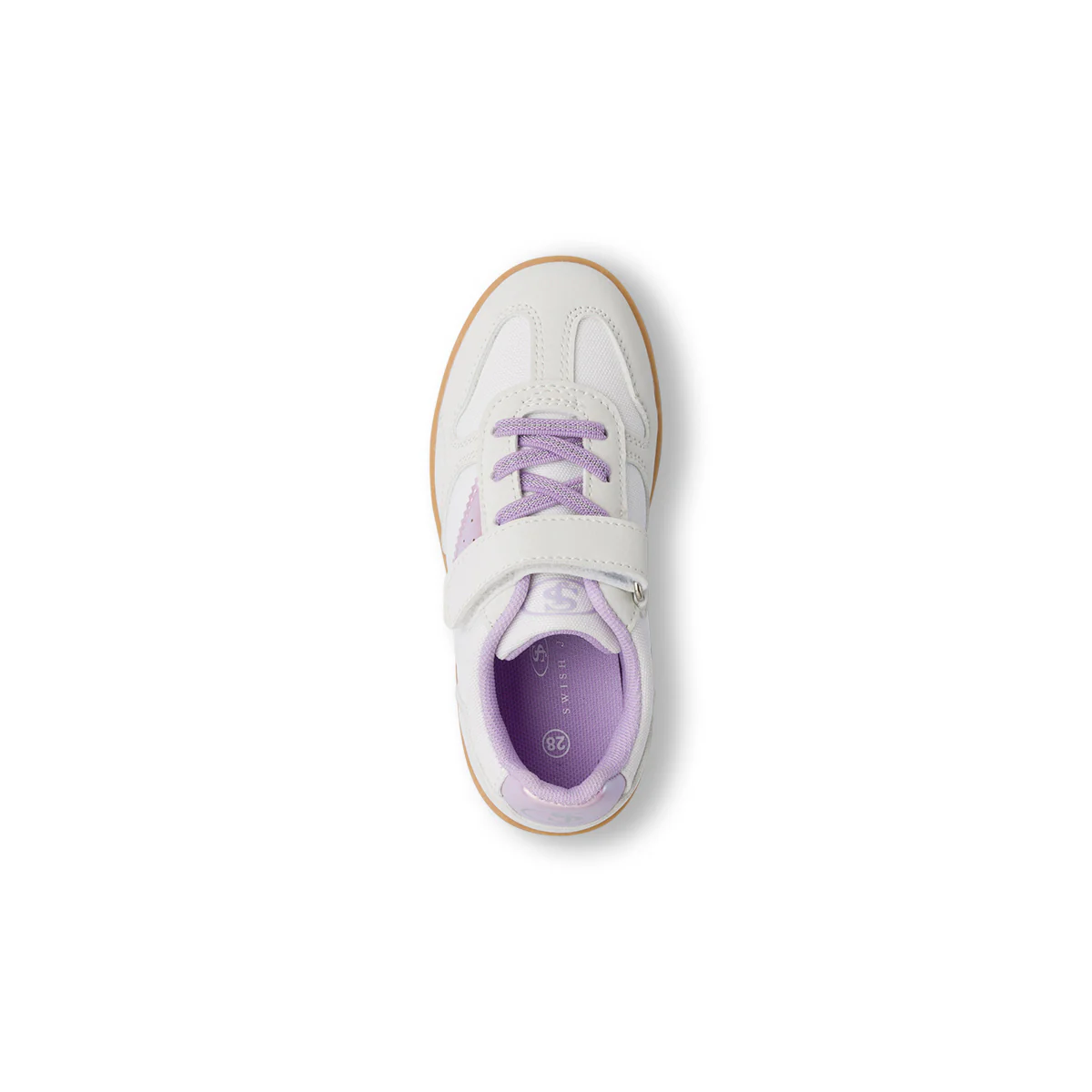 Sneakers Bambina e Ragazza Bianche e lilla Swish Jeans - Image 4