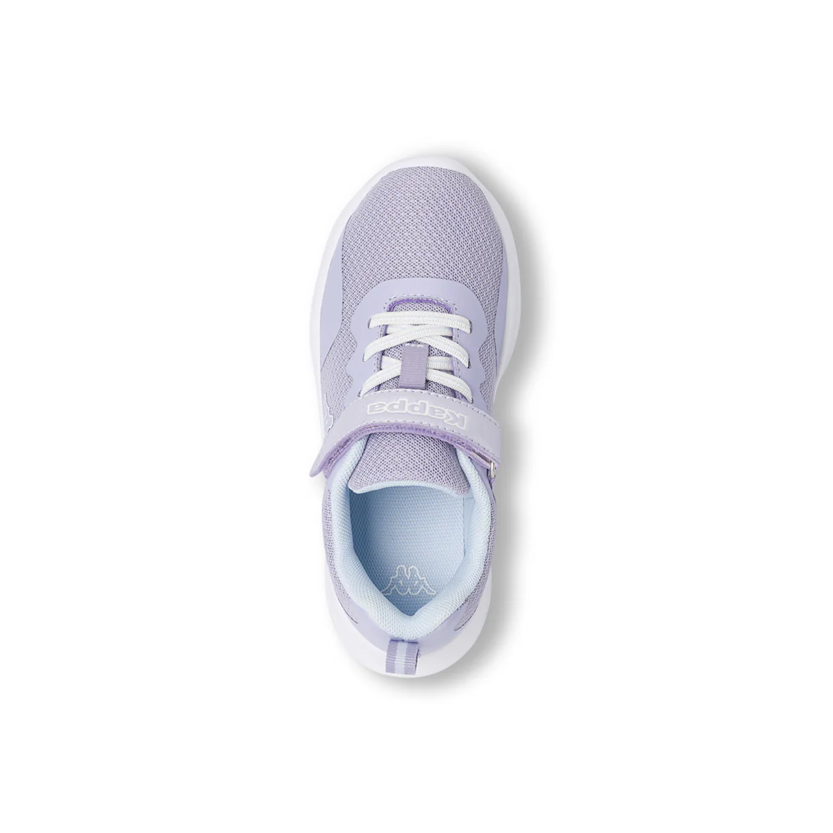 Sneakers bambina lilla Kappa in tessuto con strappo in velcro glitter - Image 6