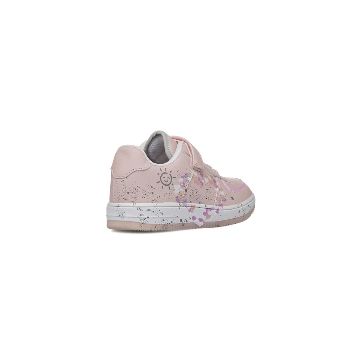 Sneakers Bambina rosa con cuori e dettagli glitterati Dieci Baci - Image 5