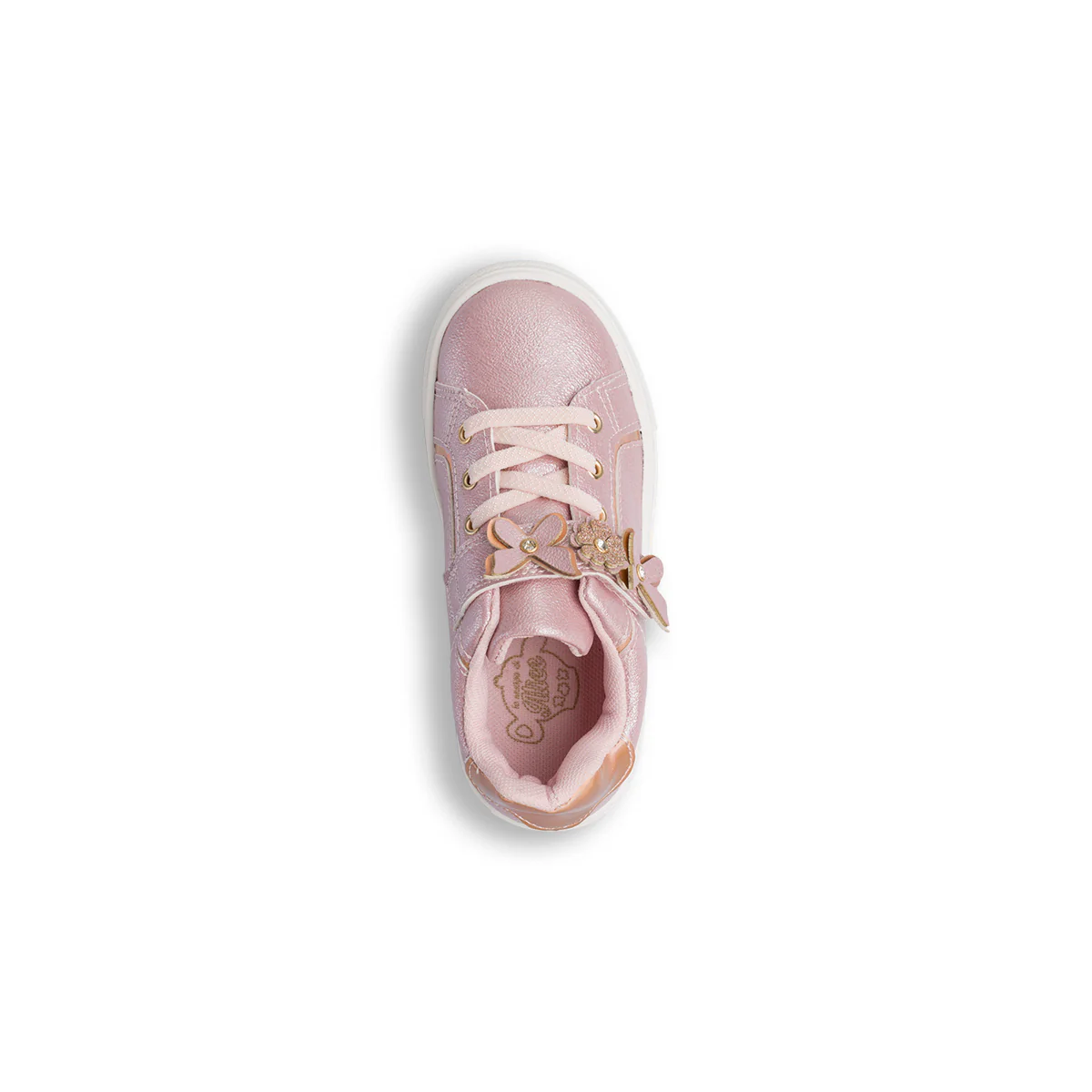 Sneakers Bambina rosa con decorazioni floreali Le Scarpe di Alice - Image 4