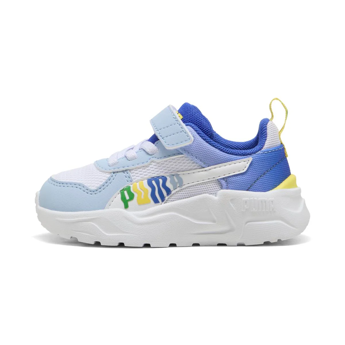 Sneakers Bambino Azzurre con strappo e lacci elastici PumaTrinity 2 LT - Image 2