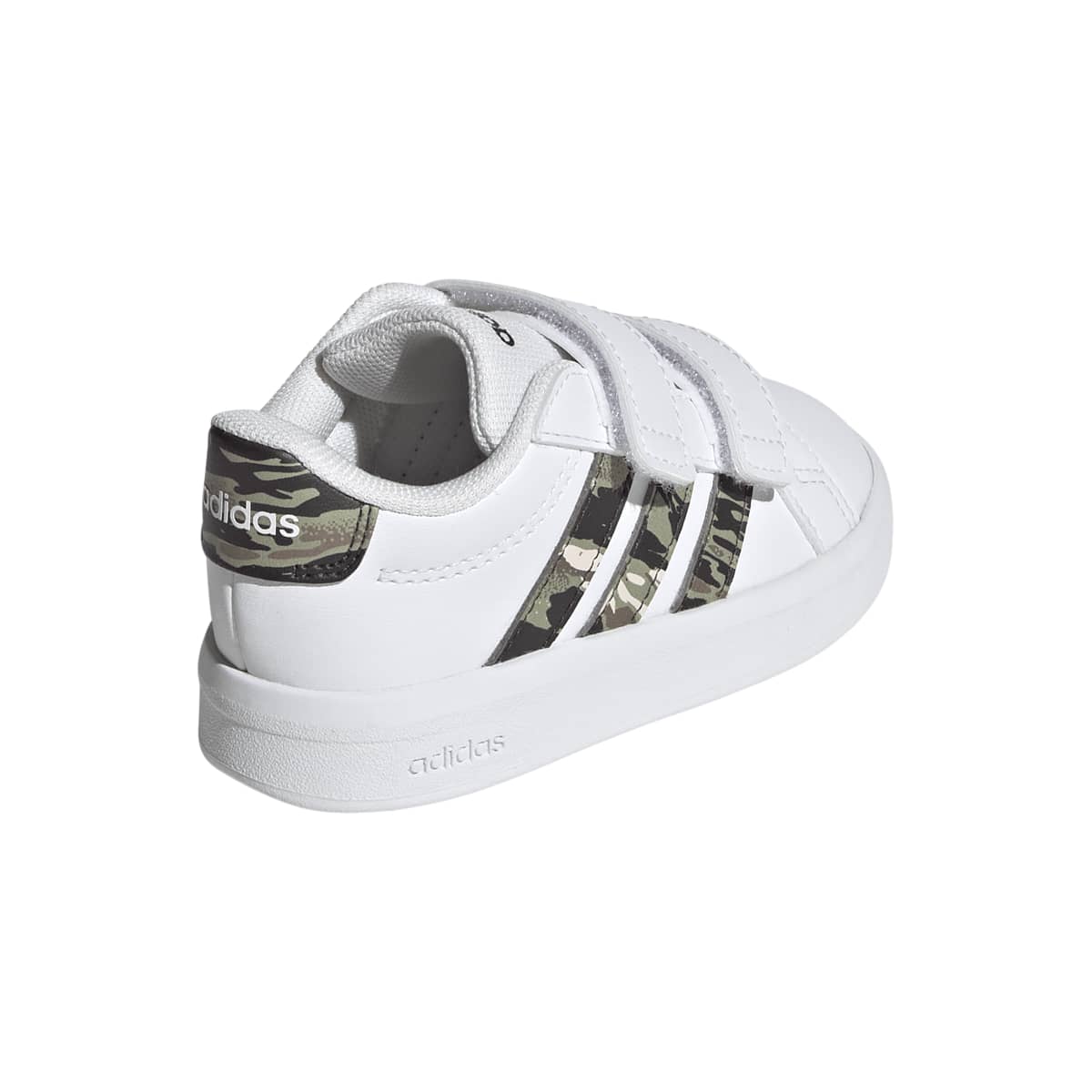 Sneakers Bambino bianche con inserti camouflage adidas Grand Court 3.0 - Image 4