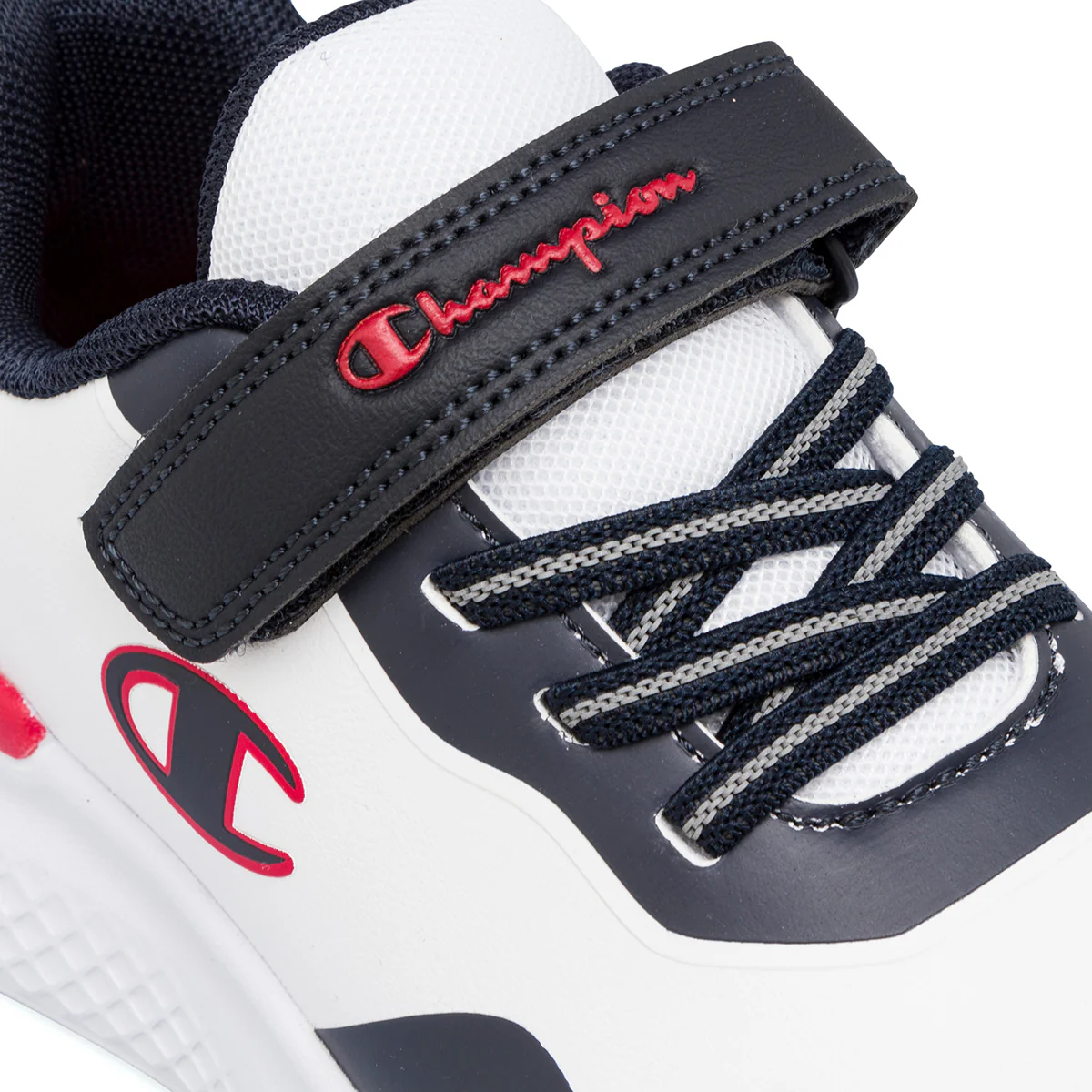 Sneakers bambino bianche e blu con logo Champion Bold Winter - Image 5