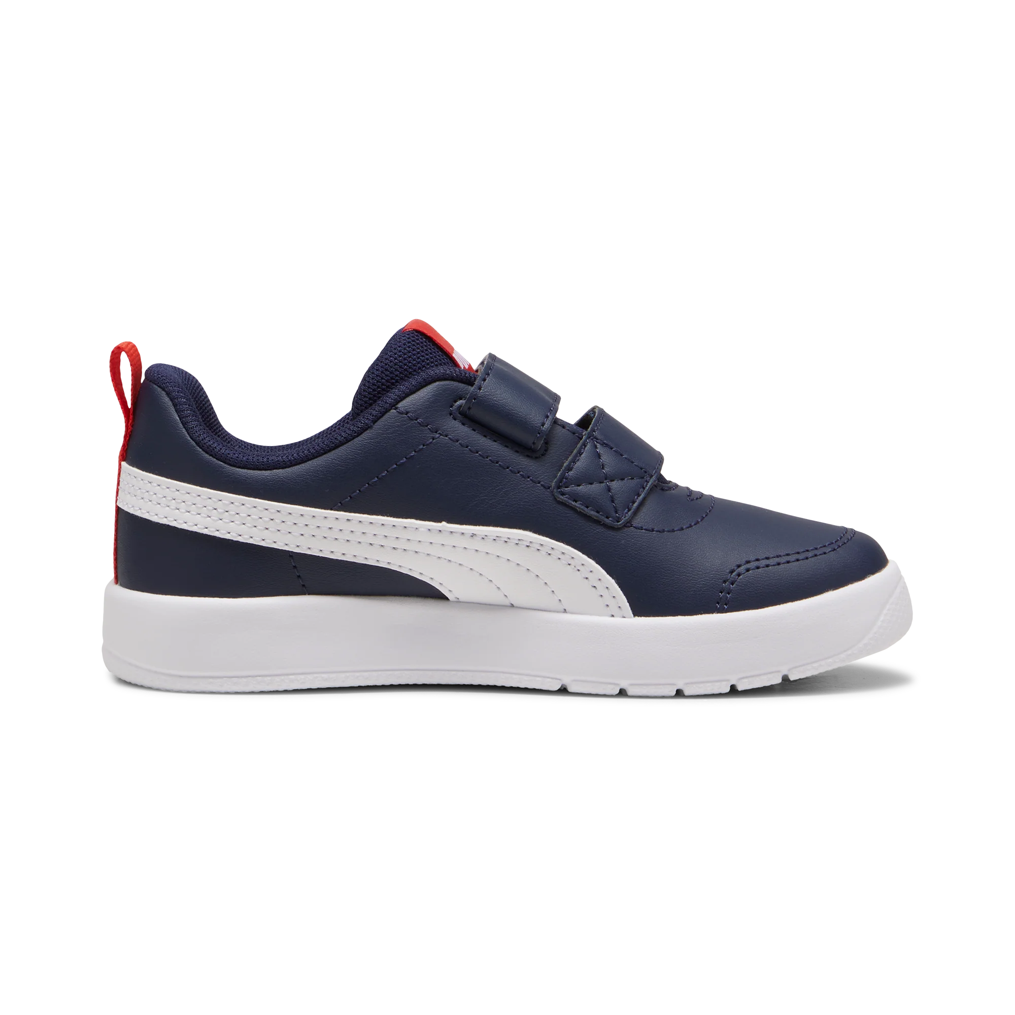 Sneakers bambino blu con dettagli rossi Puma Courtflex v3 - Image 5