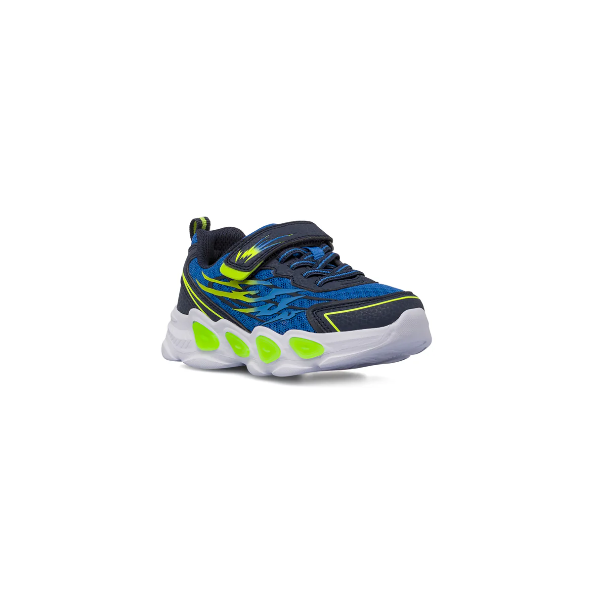 Sneakers bambino blu con strappi e luci nella suola Space Boy - Image 2