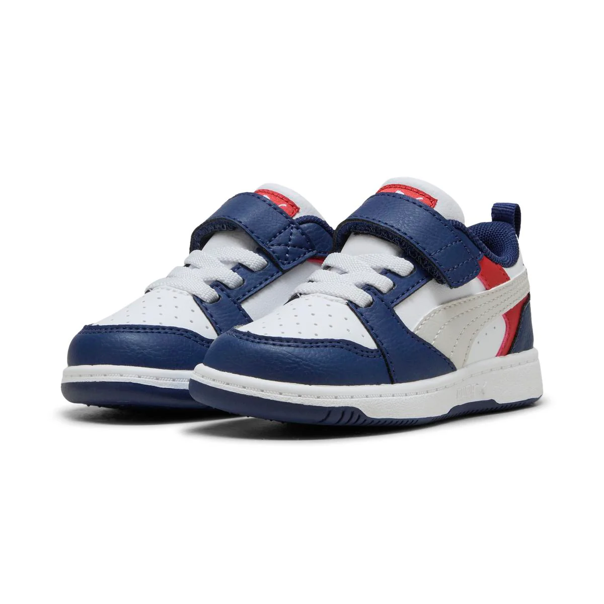 Sneakers Bambino Blu con strappo e lacci Puma Rebound V6 Lo AC+