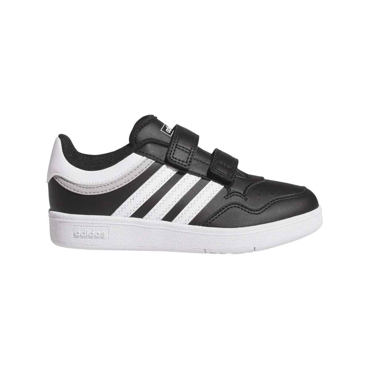 Sneakers bambino nere con logo tre strisce adidas Hoops 4.0