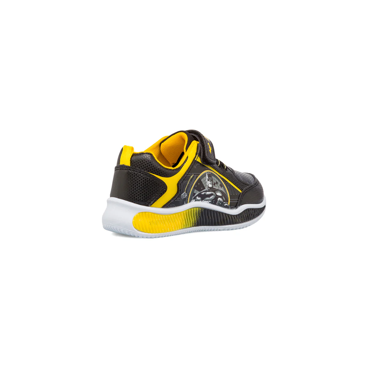 Sneakers bambino nere e gialle con luci nella suola Batman - Image 3