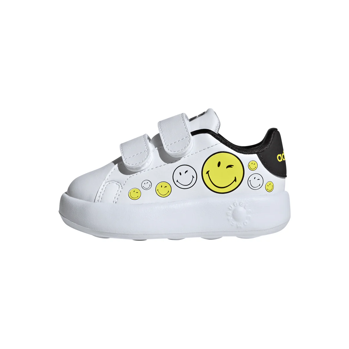 Sneakers bambino primi passi bianche con stampa smile adidas Advantage Smiley - Image 4