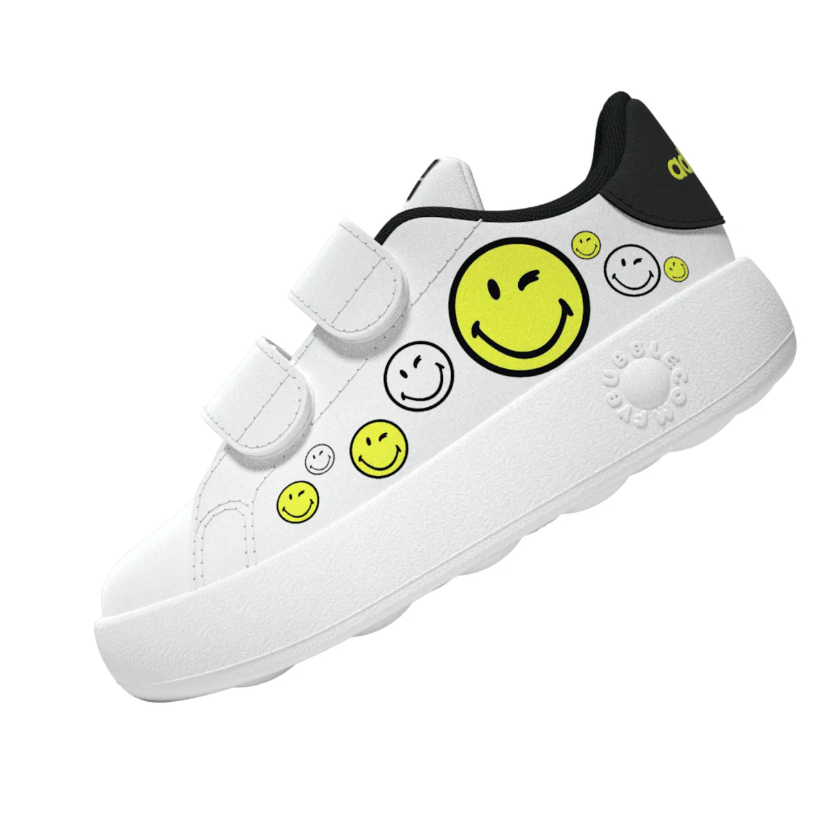 Sneakers bambino primi passi bianche con stampa smile adidas Advantage Smiley - Image 9
