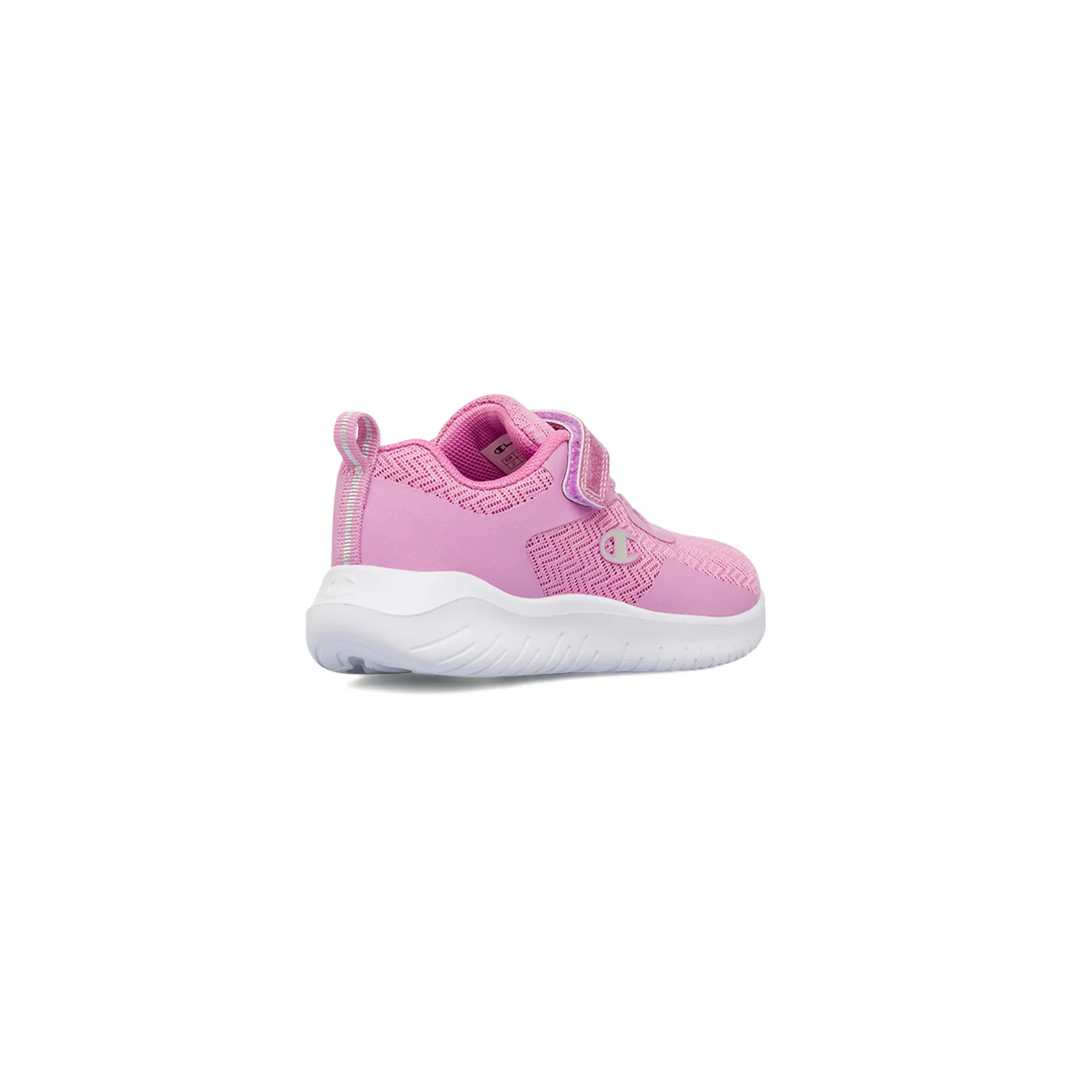 Sneakers da bambina primi passi rosa con glitter e logo Champion Softy Evolve - Image 3