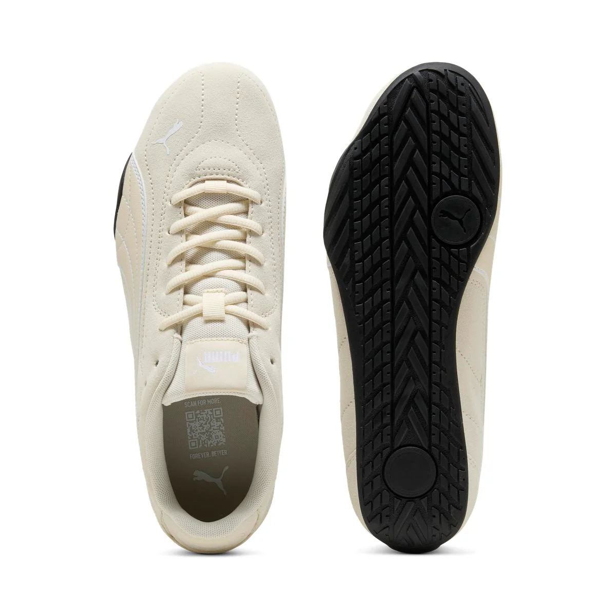 Sneakers Basse da Donna beige effetto scamosciato Puma - Image 4